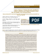 Prevalence and Risk Factors of Apnea in Preterm Neonates Admitted to the French Medical Institute for Mothers and Children Hospita