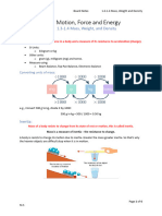 1.3 - 1.4 Mass, Weight and Density