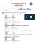 1ST Pre-Quarter Exam 2023-2024