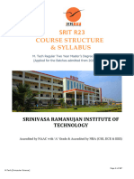 M.Tech (CS) Syllabus SRIT R23