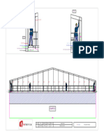 Passerelle métallique - coupe