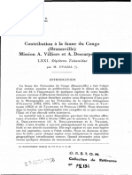 Contribution à la faune du Congo (Brazzaville) Mission A. Villiers et A. Descarpentries