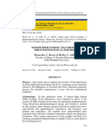 Senior High School Teaching: A Phenomenological Inquiry Remedios C. Bacus & Rivika C. Alda