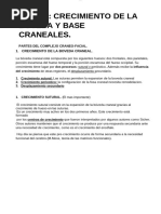 Clase 2. Crecimiento de La Boveda y Base Craneales