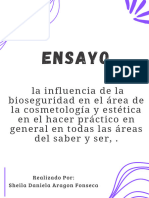 ENSAYO La Influenciade La Bioseguridad en El Área de La Cosmetología y Estética