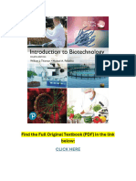 Introduction To Biotechnology, Global Edition 4th Edition Textbook