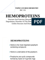 Heme Proteins (Updated)