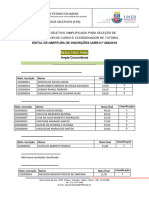 Resultado Final Tutoria Ampla Concorrencia