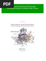 Structure and Function of Intrinsically Disordered Proteins 1st Edition Peter Tompa 2024 Scribd Download