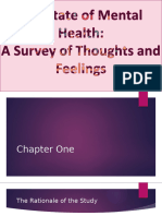 A State Of Mental Health A Survey Of Thoughts and Feelings