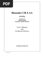 LMB Biosealer CR 4 User's Manual and Technical Reference