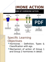 Mechanism of Hormone Action