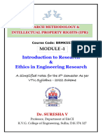 RM & IPR-BRMK557 - Module 1 Final - 2024-25 by DR - Suresha V