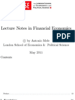 Lecture Notes in Financial Economics