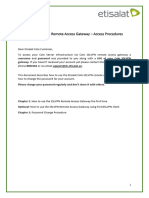 Etisalat Colo SSLVPN Remote Access Gateway - Access Procedures