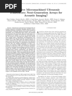 Capacitive Micromachined Ultrasonic Transducers: Next-Generation Arrays For Acoustic Imaging?