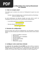 Tutoriel de Configuration D'un Mail Professionnel Sur Outlook