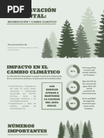 Presentación Ambiental Cambio Climático y Reforestación Ilustrado Verde