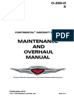 Maintenance AND Overhaul Manual: Continental Aircraft Engine