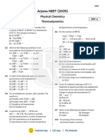 Thermodynamics : DPP 06 (of Lecture 09) || Arjuna NEET 2025