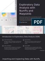 Exploratory Data Analysis With NumPy and Matplotlib