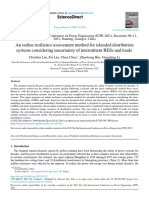 An Online Resilience Assessment Method For Islanded Distribution