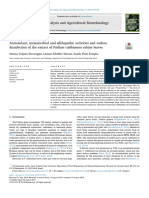 Antioxidant, antimicrobial and allelopathic activities and surface