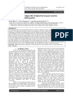 Determination of Fatigue Life of Spiral Bevel Gears Used in Automobile Differential Gearbox