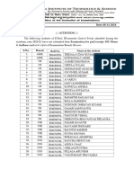 III-sem Exam Fee Paid Documents Submitted Due List