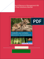 Wildlife and Natural Resource Management 4th Edition Deal Solutions Manual all chapter instant download