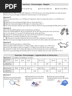 Exercices 3e Proportionnalite