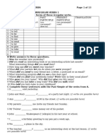 Task 100 Main Irregular Verbs