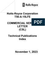 T56-A-15LFE Commercial Service Letter Index