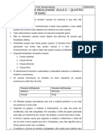 Fundamentos Da Realidade. Aula 5. Quatro Causas. Hilemorfismo