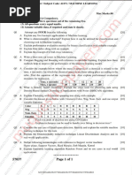 ML Question Papers