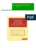 Ebooks File A Short History of Greek Mathematics James Gow All Chapters