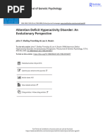 Attention Deficit Hyperactivity Disorder An Evolutionary Perspective