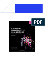 Full download (eBook PDF) Knowledge Management in Organizations: A critical introduction 4th Edition pdf docx