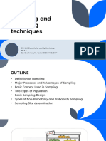 Sampling and Sampling Techniques