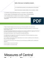 Measures of Central Tendency Lecture 3