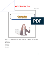 TOEIC READING TEST 01 BY PREP - Original Test