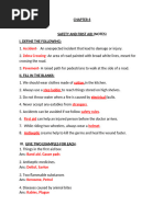 Grade 4 Safety and First Aid Notes 2024