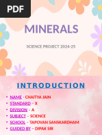 Minerals: Science Project 2024-25