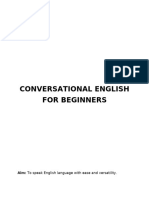 Beginners Conversational English