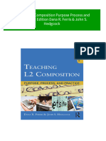 Get Teaching L2 Composition Purpose Process and Practice 3rd Edition Dana R. Ferris & John S. Hedgcock Free All Chapters