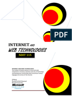 Internet and Web Technologies - Notes X2023 April-1