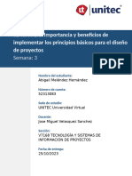 2.1 Importancia y Beneficios de Implementar Los Principios Básicos para El Diseño de Proyectos