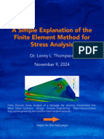 A Simple Explanation of The FEM For FEA Stress Analysis