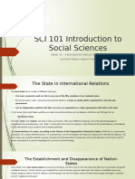 SCI 101 Week 10 International Political Relations