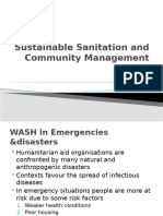 Lecture 1 Introduction To WASH in Emergencies